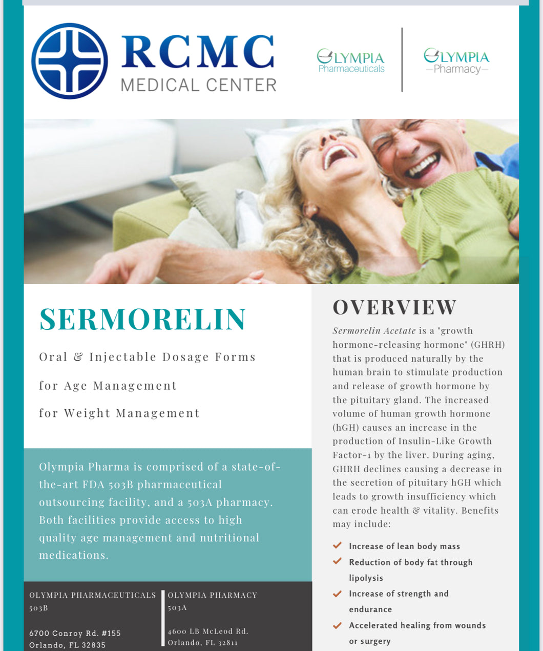 Sermorelin 30 Day supply w/ telehealth physicians consultation